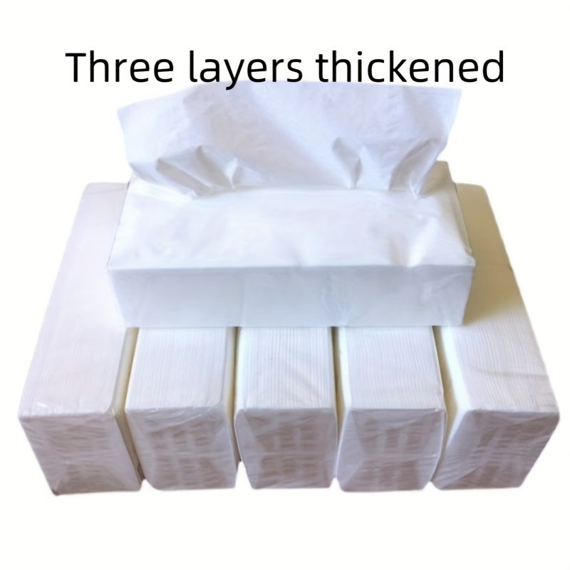 "3-Layer Tissue Paper - Large Pack of 100 Cigarettes, Affordable Household Toilet Paper, Hand Napkin, Cleaning Tool - Ideal for Apartments and College Dorms"
