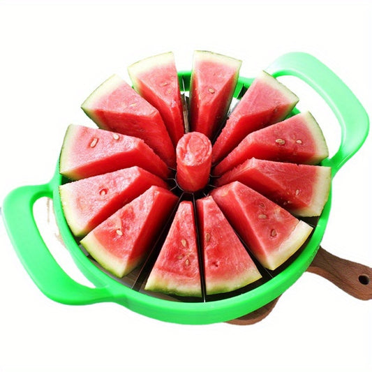 Watermelon Cutter - Stainless Steel, Large Size Slicer for Watermelon and Cantaloupe in Hotel Kitchens and Home Use