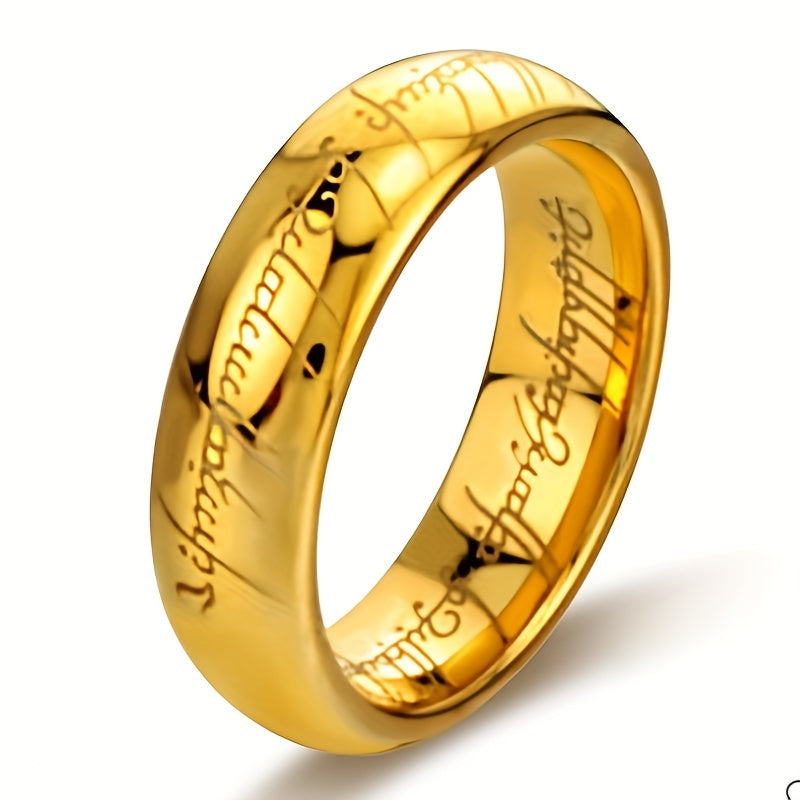 "Golden Magic Heart Ring for Men and Women - Couple Style, King Star Design - 1 Piece"