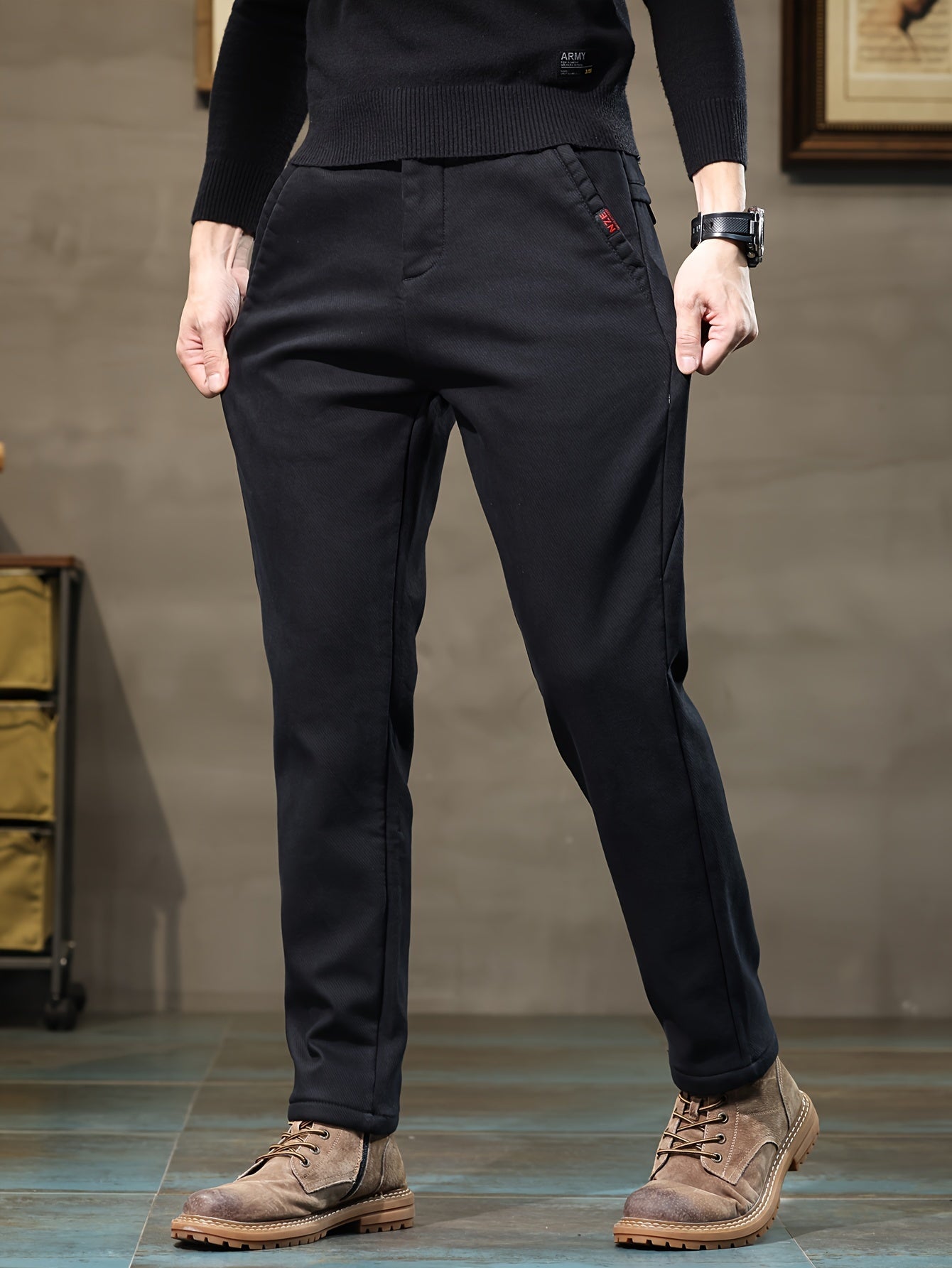 Men's Semi-formal Skinny Pants For Fall Winter Business